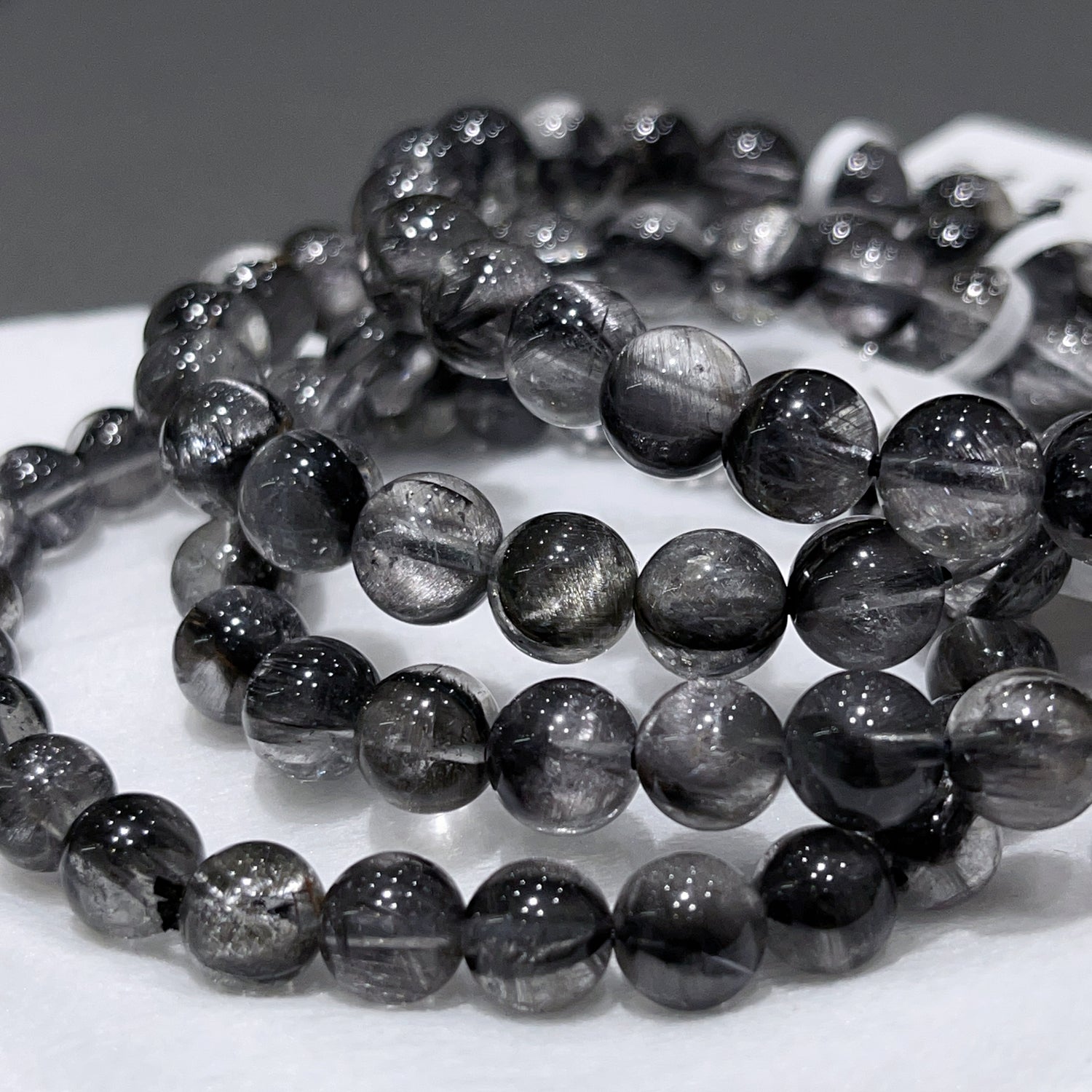 黑銀鈦 Brookite in Quartz