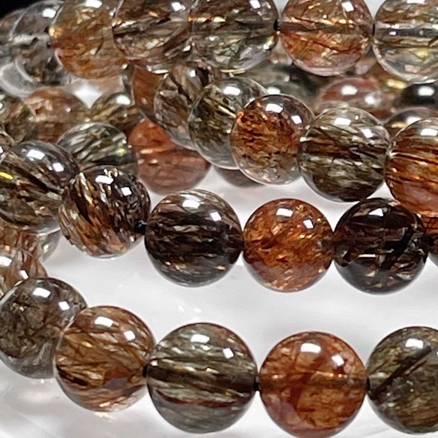 黑金碧璽髮 Dark-Copper Rutilated Quartz