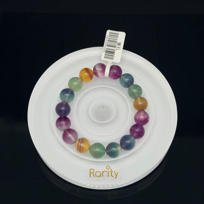B006 高貨彩虹螢石手串11+mm
